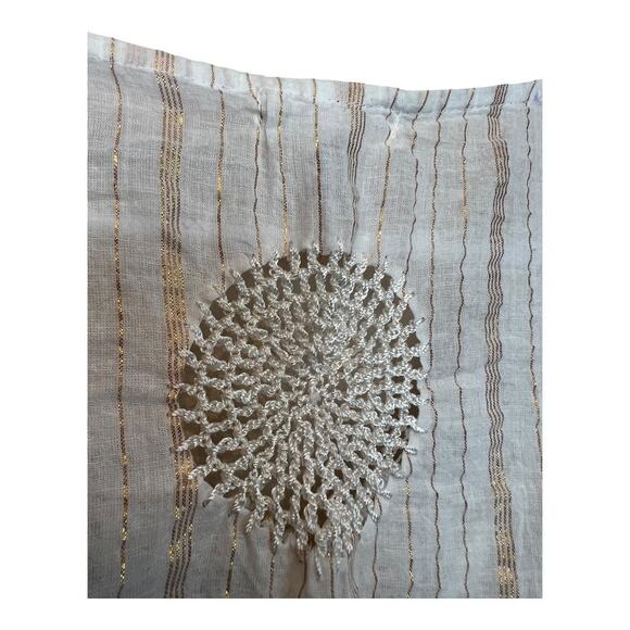 Womens Boho Bohemian Kaftan Blouse Shirt Top Cottage Indie Fairy Festival Hippie - Picture 5 of 6